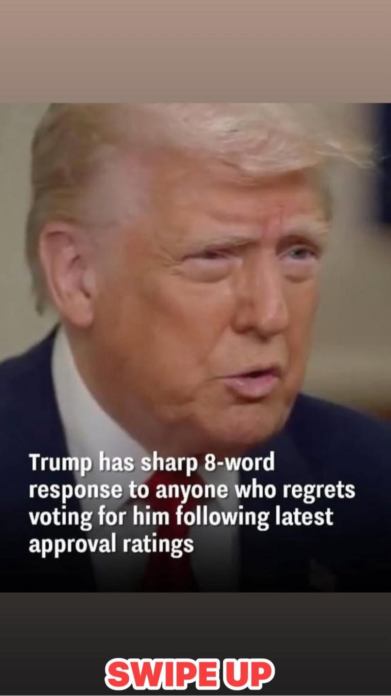Trump Responds to Voters’ Regrets with Blunt Remarks on Economic
