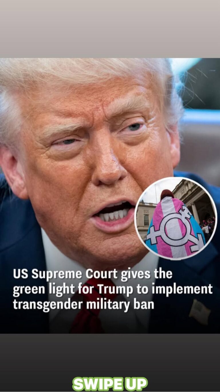 US Supreme Court greenlights Trump’s military trans ban
