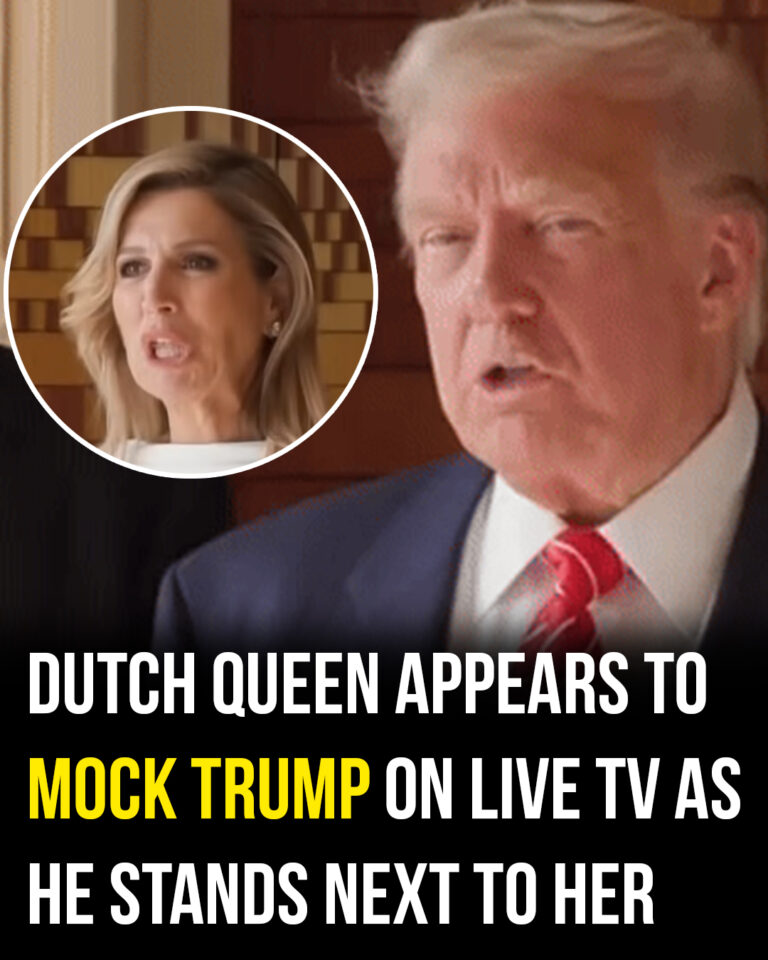 Dutch Queen appears to mock Trump on live TV